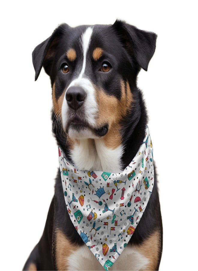 W Brings Birthday Special Dog Bandana/Scarf This Stunning Gorgeous Design Dog Bandana Scarf is Perfect Styling Accessory for Dogs Large, Medium & Small. 1 Size Fits All. - Image 2